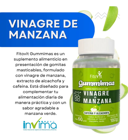Vinagre De Manzana Goma X60und Fitovit
